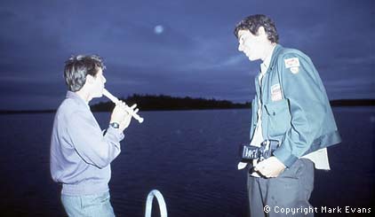 Billy and Neil by the lake